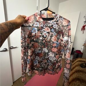 Floral Long Sleeve Women's Top